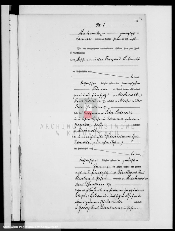 image.from.unit.number "Księga małżeństw za rok 1878 [nr 1 - 66]"