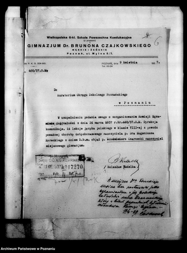 Obraz 9 z jednostki "Prywatne Gimnazjum Czajkowskiego- Poznań [wykaz uczniów klasy VIII- ej]"