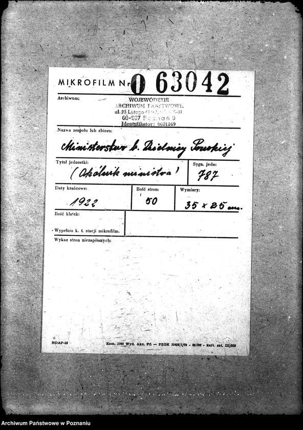 Obraz 2 z jednostki "[Okólniki ministra]"