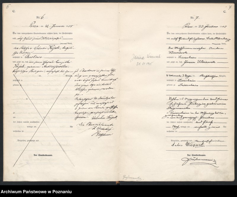 Obraz 6 z jednostki "Księga miejscowa zgonów"