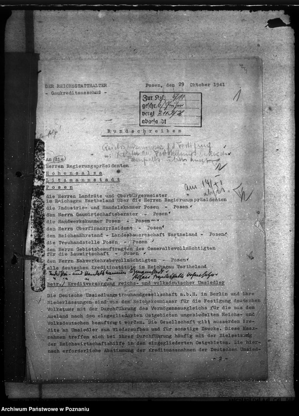 Obraz 5 z jednostki "Kredyty dla przesiedleńców z Rzeszy i miejscowych Niemców"