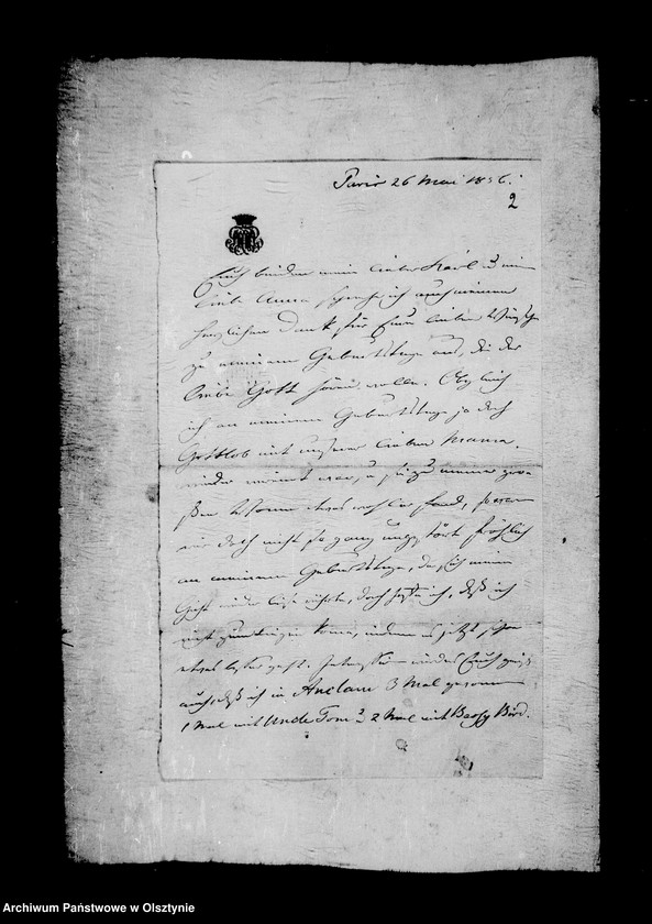 image.from.unit.number "/Graf Friedrich Hahn u. Seine Frau Agnes geb. Gfin Schlippenbach an ihre Tochter anna Gfin Lehndorff/"