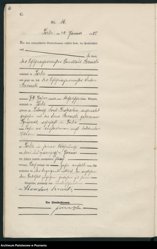 Obraz 19 z jednostki "Sterbe-Haupt-Register"