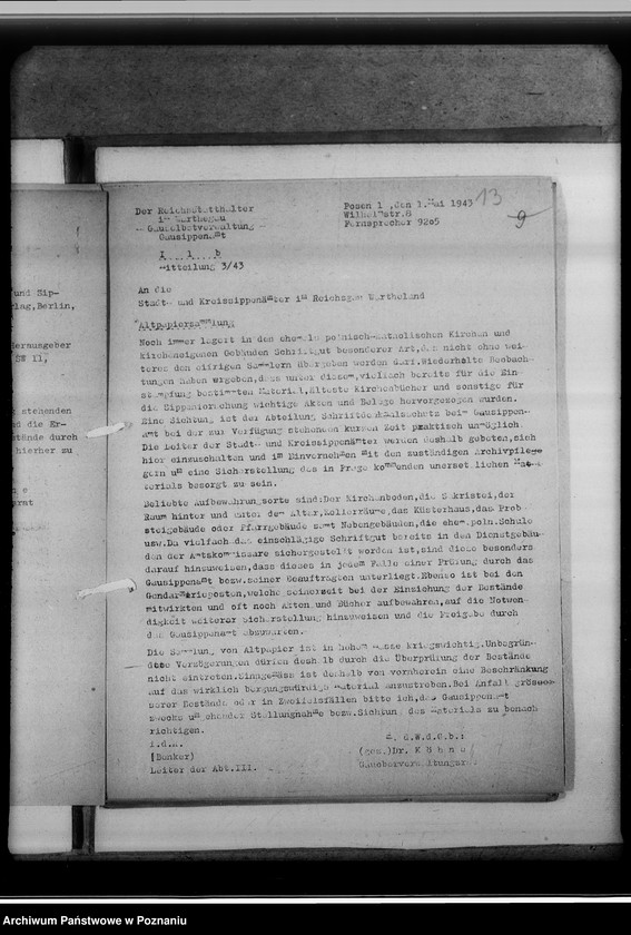 Obraz 17 z jednostki "Mitteilungen an sämtliche Stadt - und Kreissippenämter des Gaues Warthelands"