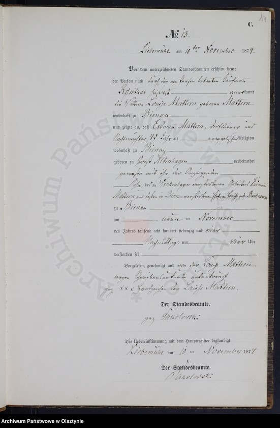 image.from.unit.number "Sterbe-Neben-Register Nr 1 - 28"