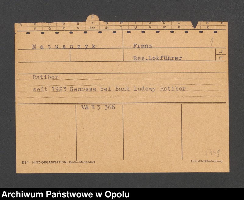 Obraz 3 z jednostki "[Matusczyk Franz, Ratibor]"