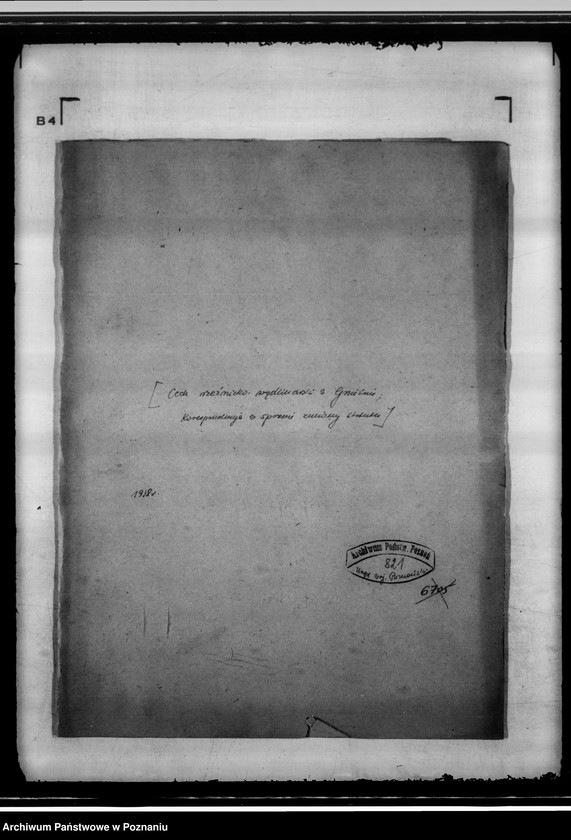 Obraz 4 z jednostki "/Cech rzeźnicko-wędliniarski w Gniewnie/ korespondencja w sprawie zmiany statutu"