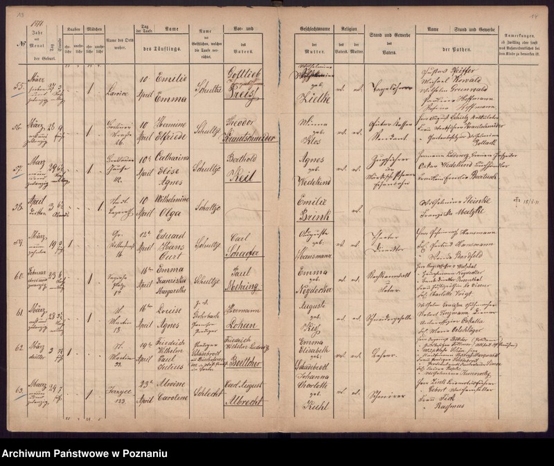Obraz 9 z jednostki "[Akta urodzeń i chrztów, zgonów, ślubów]"