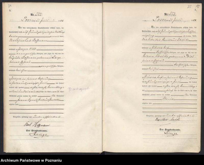 Obraz 16 z jednostki "Księga urodzeń t. II"