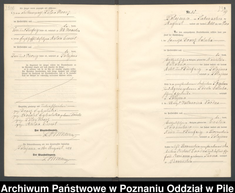 Obraz 17 z jednostki "Księga małżeństw"