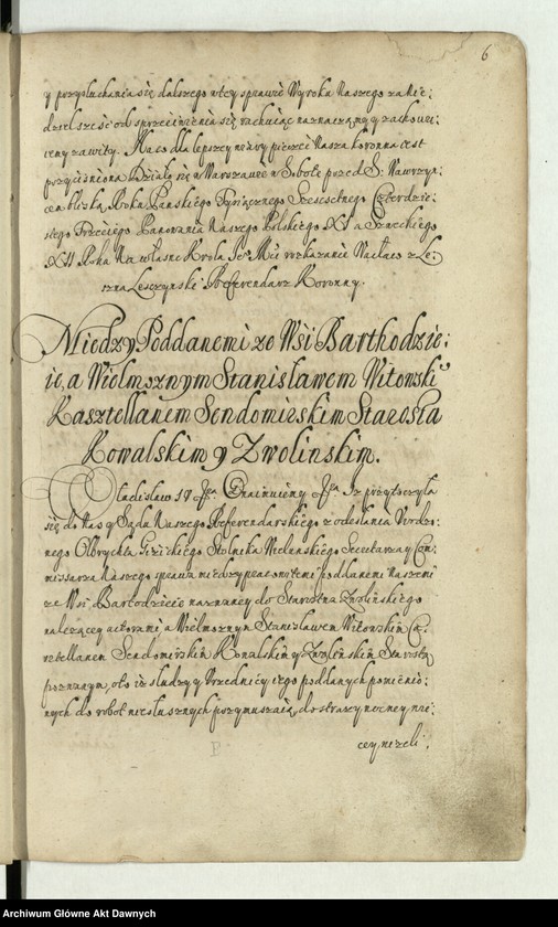 image.from.unit.number ""Dekreta referendarskie za urzędu wielebnego księdza Wacława z Leszna Leszczyńskiego referendarza koronnego, proboszcza płockiego, łęczyckiego, kanonika krakowskiego. Między starostami i dzierżawcami dóbr królewskich a poddanymi. Ab anno Dni 1643 ad annum 1645 ferowane"."