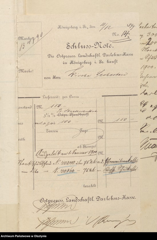 image.from.unit.number "Beläge zur Rechnung der Kirchenkasse Seehesten"