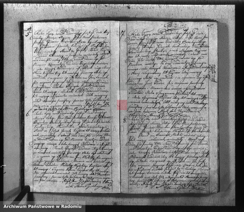 image.from.unit.number "[Duplikat akt urodzeń, małżeństw i zgonów parafii rk Głowaczów za 1825 r.]"