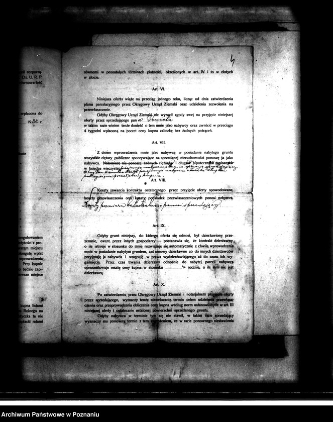 Obraz 8 z jednostki "Przewłaszczenie działek z parcelacji majątku Stary Tomyśl powiatu nowotomyskiego"