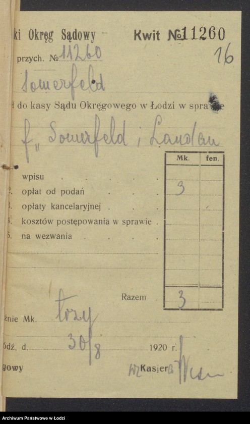 Obraz 18 z jednostki "Mordka Sommerfeld- sprzedaż przędzy i manufaktury"