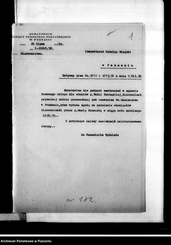 Obraz 4 z jednostki "Prywatna Szkoła Powszechna M. Rozmuskiej pod wezwaniem św. Kazimierza- Poznań"