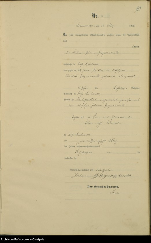 image.from.unit.number "Sterbe-Haupt-Register Nr 1 - 42"
