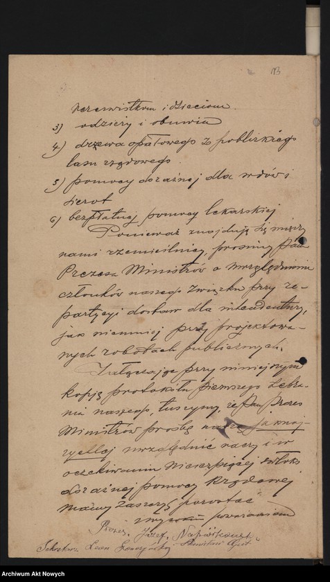 image.from.unit.number "Związek byłych wojskowych Polaków. Memoriały dotyczące spraw bytowych: posad, pomocy"