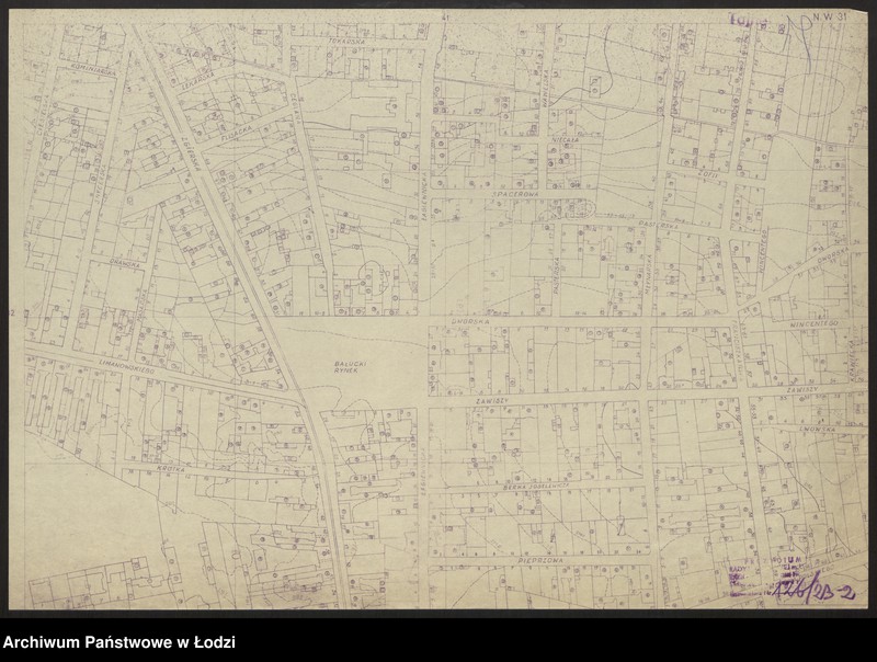 Obraz 2 z jednostki "Plan miasta Łodzi Sekcja NW 31"