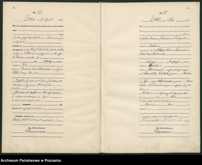 Obraz 20 z jednostki "Sterbe-Haupt-Register"