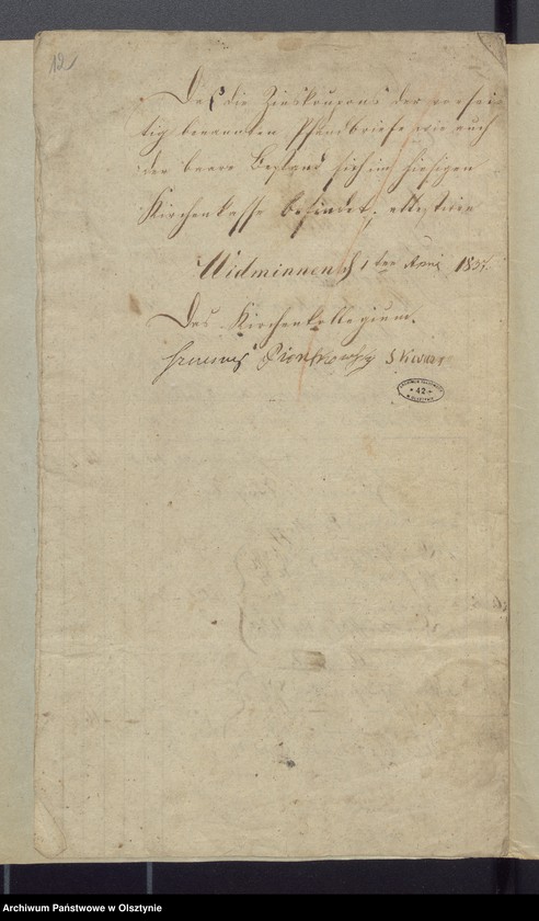 image.from.unit.number "Schul-Kassen Rechnung des Kirchspiels Widminnen"
