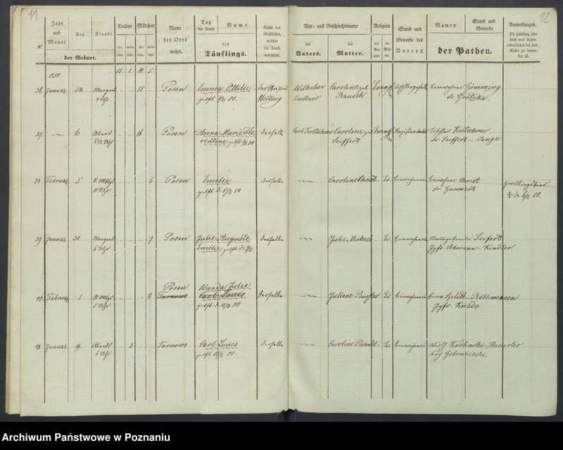 Obraz 9 z jednostki "Duplikat der Tauf, Trauungs und Begraebnissregister"