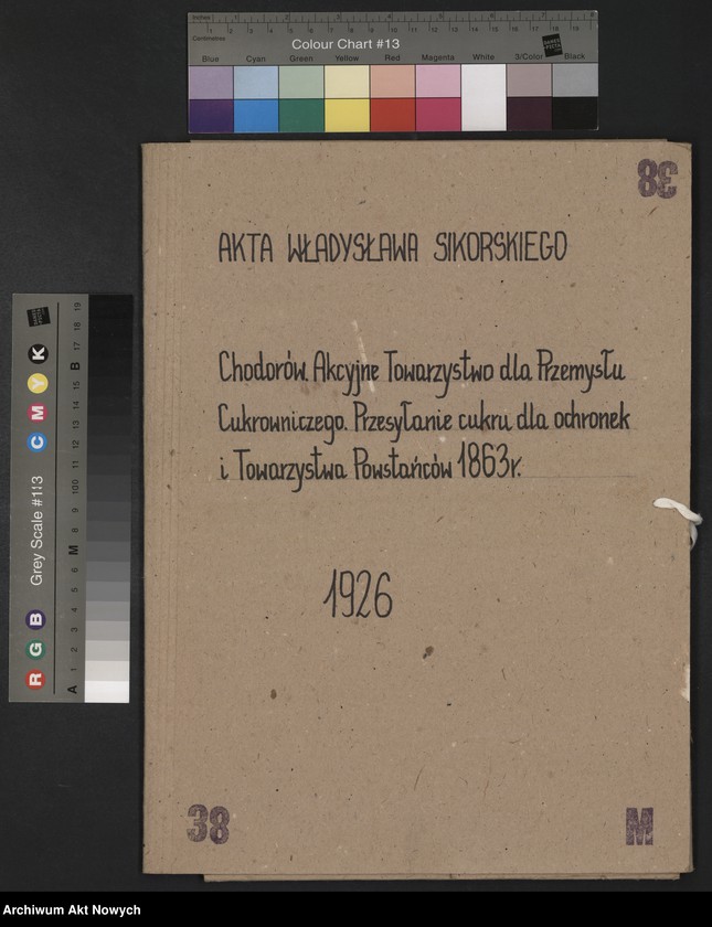 image.from.unit.number "Chodorów. Akcyjne Towarzystwo dla Przemysłu Cukrowniczego. Przesyłanie cukru dla ochronek i Towarzystwa Powstańców 1863."