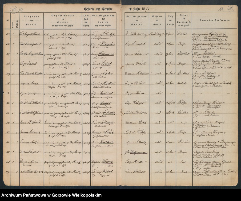 image.from.unit.number "Duplikate der Hauptkirche zu Landsberg an der Warthe (zawiera też księgę zgonów Konkordien, reformirte und Militair Kirchen Gemeinde z 1871 r.)"