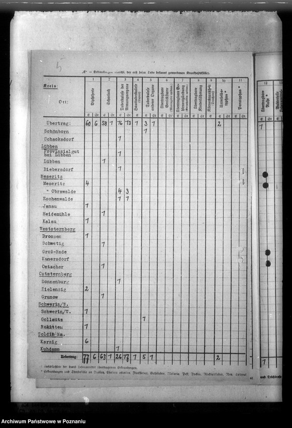 Obraz 12 z jednostki "Nachweisung ansteckender Krankheiten"