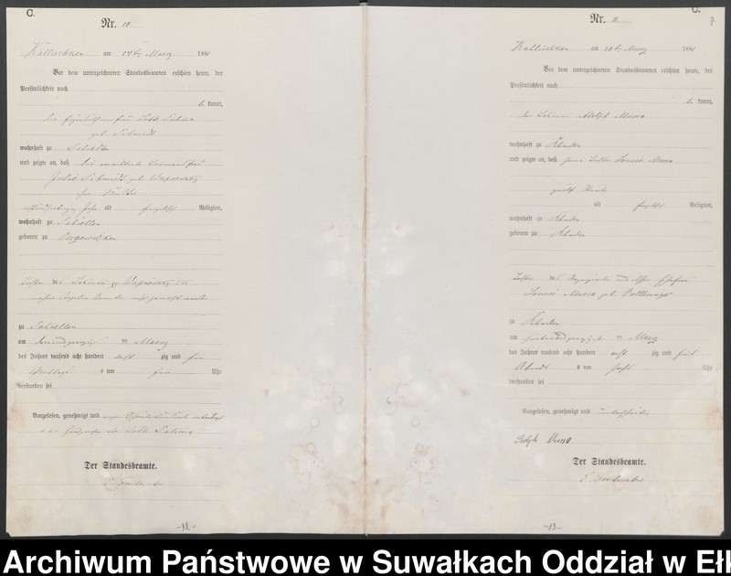 image.from.unit.number "Sterbe-Haupt-Register des Königlich Preussischen Standes-Amtes Kallischken Kreis Johannisburg]"
