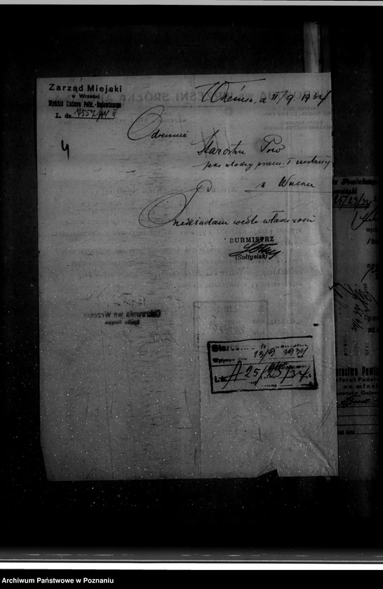 Obraz 8 z jednostki "Zatwierdzenie zakładu przemysłowego /przebudowy cukrowni we Wrześni/"