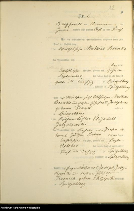 image.from.unit.number "Heiraths-haupt-Register Nr 1 - 21 i 23"