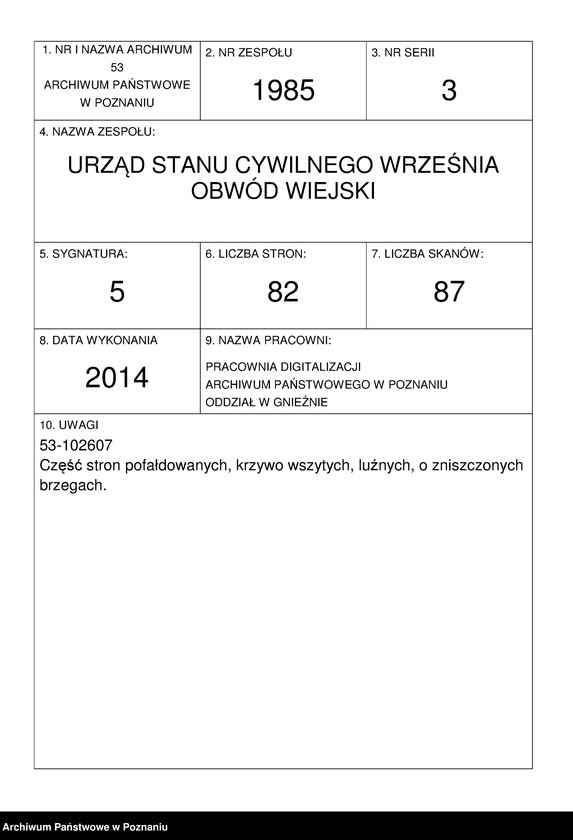 Obraz 2 z jednostki "Księga małżeństw"