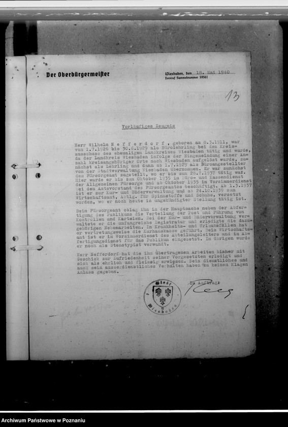 Obraz 17 z jednostki "Nefferdorf, Wilhelm - urzędnik miejski w Łęczycy"