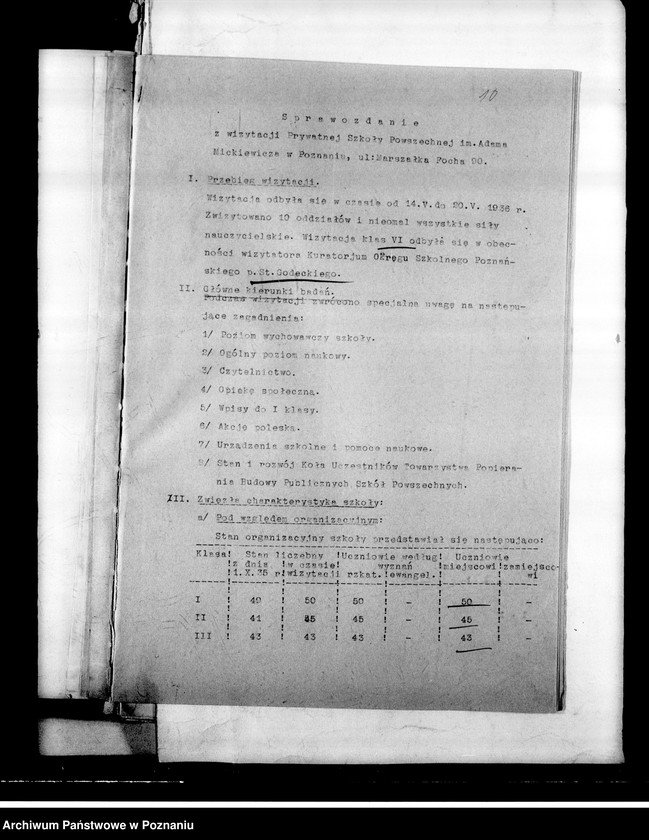 Obraz 13 z jednostki "Prywatna Szkoła Powszechna księdza Piotrowskiego imienia Adama Mickiewicza, Poznań"