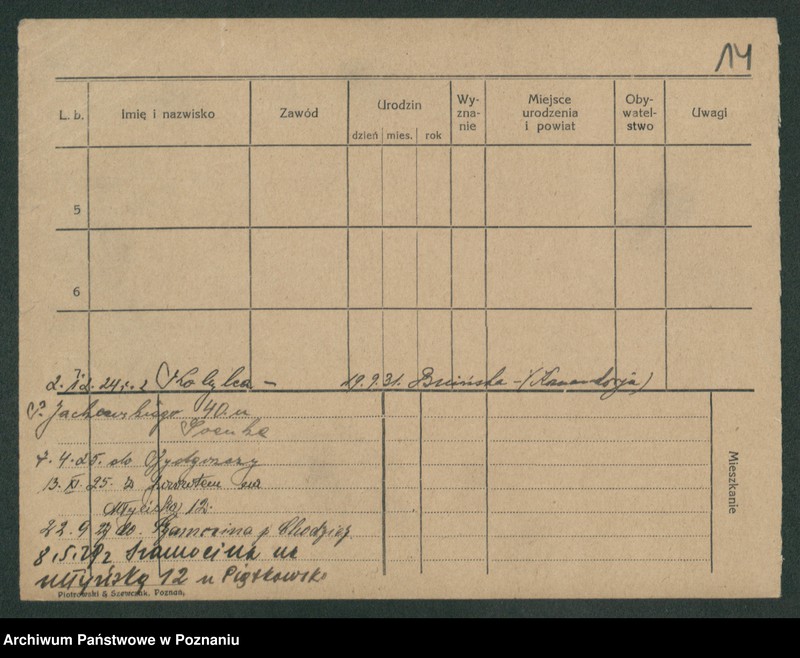 Obraz 16 z jednostki "Piątkowski - Piec (żonaci i wdowy)"