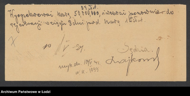 Obraz 9 z jednostki "Jechuda Birnbaum- sprzedaż pończoch i trykotów"