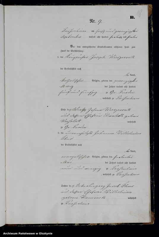 image.from.unit.number "Heiraths-Haupt-Register Nr 1 - 14"