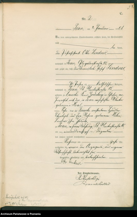 Obraz 5 z jednostki "Księga miejscowa zgonów t. I"