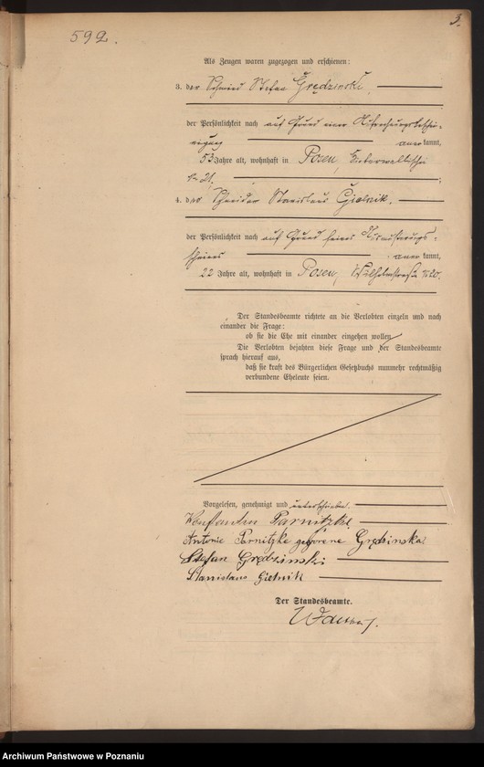 Obraz 6 z jednostki "Księga miejscowa małżeństw t. III"