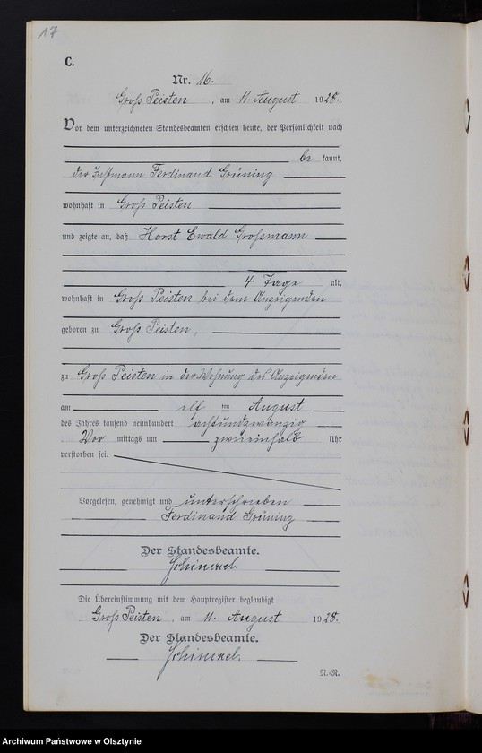 image.from.unit.number "Sterbe-Neben-Register Nr 1 - 22 [ Księga zgonów - wtóropis ]"