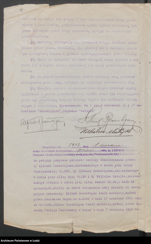 Obraz 10 z jednostki "Braeutigam i Matejko i S-ka- przedsiębiorstwo robót budowlanych"