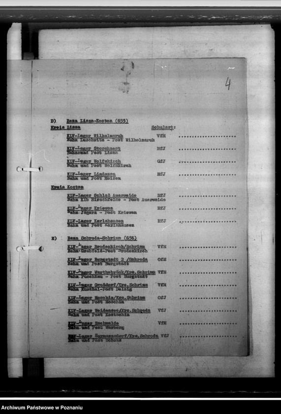 Obraz 8 z jednostki "K L V - Lager. Fortlaufende Liste"