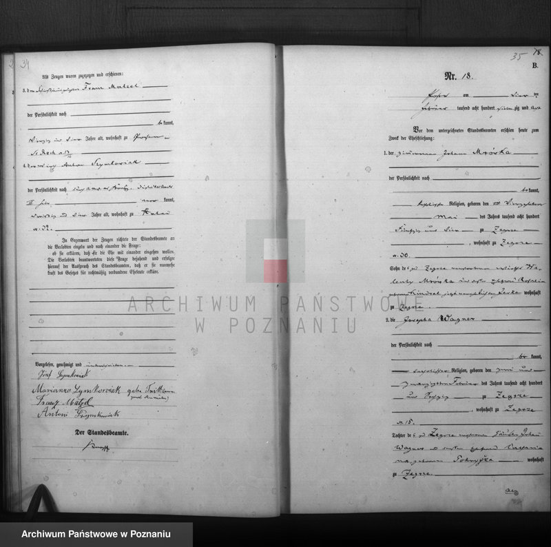 Obraz 19 z jednostki "Księga małżeństw"