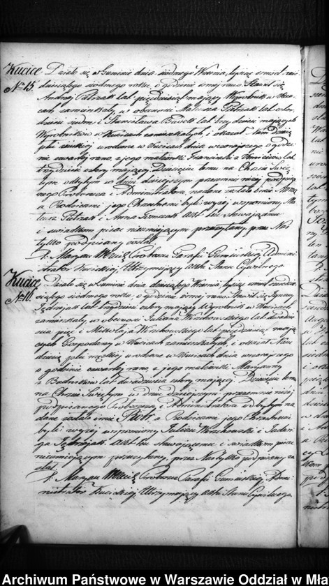 Obraz 11 z jednostki "Akta urodzeń, małżeństw i zgonów"