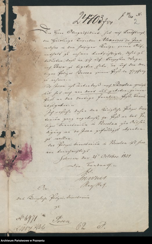 Obraz 7 z jednostki "A. betr. Alexander de Jean aus Kalisch"