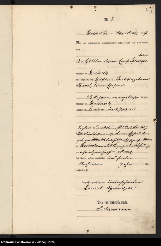 Obraz 5 z jednostki "Sterbe-Haupt-Register"
