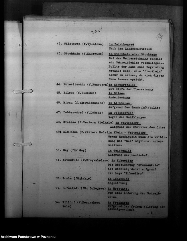 Obraz 18 z jednostki "Ortsnamenänderung Kreis Mogilno"