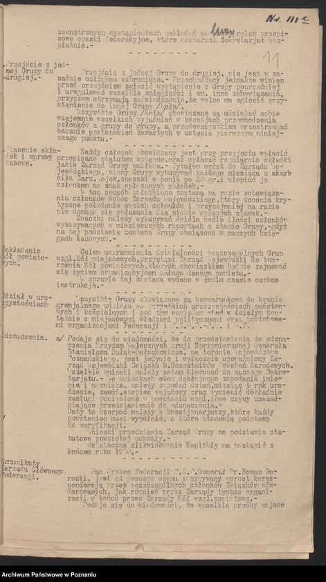 Obraz 14 z jednostki "Zbąszyń, powiat Nowy Tomyśl - komunikaty i zarządzenia Zarządu Ziem Zachodnich i Zarządu Głównego."