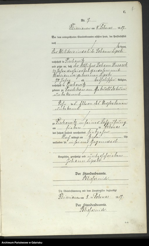 Obraz 10 z jednostki "Księga zgonów"